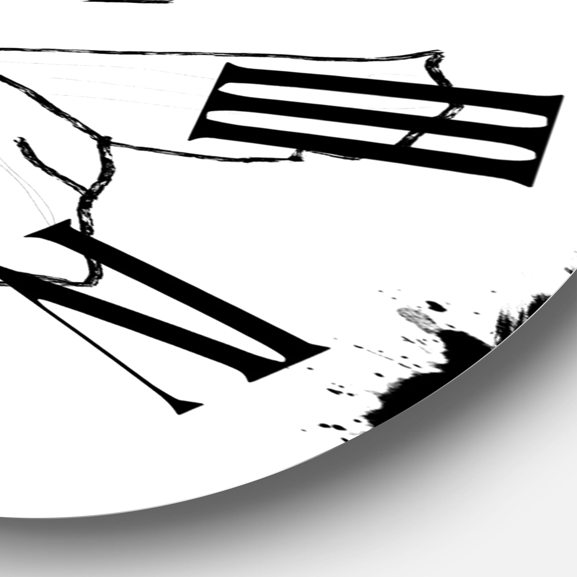 Designart 1 in Modern,Contemporary Wall Clock