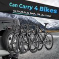 thumbnail image 2 of Doppy Bike Rack for Car- 4 Bikes 158Lbs Hitch Mount Rack for Cars Trucks SUVs Minivans, Heavy Weight Capacity Car Bike Rack 2'' Receiver for Standard, Fat Tire and Electric Bike, Mount Platform Style, 2 of 7