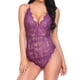 thumbnail image 1 of Gibobby Lencería sexy para mujer Lenceria Sexy Mujer Bikini Push Up Bustier Top + Braga Alta G String Clubwear Conjunto de Lencería(Morado, G), 1 of 5