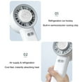 thumbnail image 6 of Cadorn 1 PCS Portable Mini Handheld Cooling Fan, USB Rechargeable Lightweight Personal Desk Fan with Quiet Operation for Travel Office Home Use in Summer, White, 6 of 7