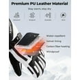 thumbnail image 4 of KEMIMOTO Heated Ski Motorcycle Gloves for Men Women Waterproof Electric Heating Gloves Touchscreen for Skiing Snowboarding Hiking, 4 of 9