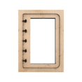 thumbnail image 2 of Troqueles de bricolaje de cubierta de cuaderno, Herramienta de perforación de plantilla de repujado de artesanía de material cuero Troqueles de 150x100mm 5 agujeros Macarena Troqueles de corte, 2 of 8