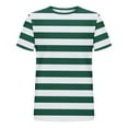 thumbnail image 3 of Pitauce Mens Short Sleeve Striped T-Shirt Crew Neck Basic Top Casual Work Shirt, 3 of 4
