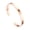 Rose Gold 4MM, variant on Adjustable Bracelets for Women Men Couples Cuff Bangle Colorful Black Silver Rose Gold Plated Stainless Steel Simple Personalized Chunky Arm Jewelry Silver Wide 4MM