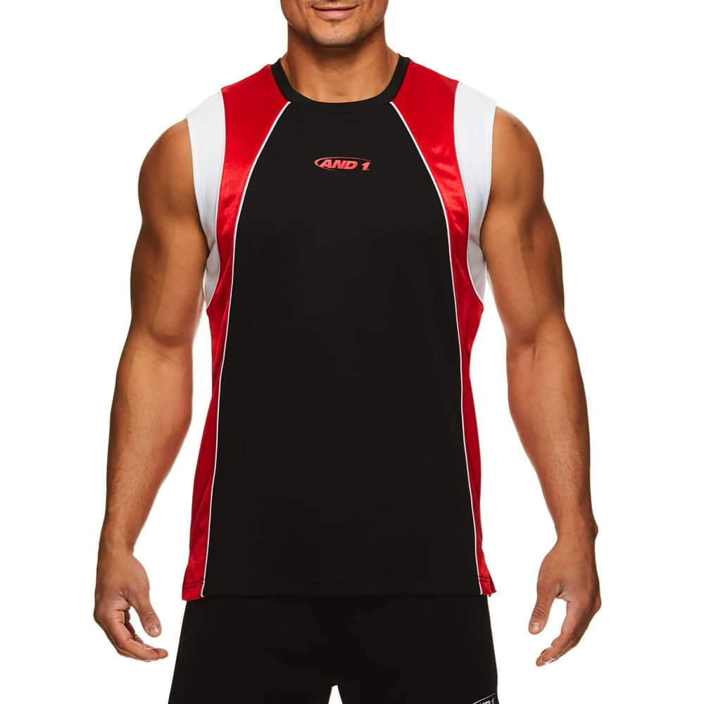 AND1 AND1 Men's Exile Sleeveless Jersey Tank Top, up to 2XL Walmart