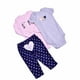 thumbnail image 1 of Conjunto 3 pzas Ropa de Bebé Pañalero Pantalón Niño Niña Dara Baby  Beb005, 1 of 15