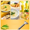 thumbnail image 3 of 2PCS Magic Corn Peeler，Kitchen Gadget，Stainless Steel Corn Thresher with Ergonomic Handle，Corn Stripper Corn Cob Stripper Tool，Thresher Corn Cutter from the Cob, 3 of 7