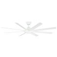 thumbnail image 3 of Hydra Indoor and Outdoor 8-Blade Smart Ceiling Fan 80in Matte White with 3000K LED Light Kit and Wall Control, 3 of 4
