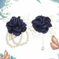 thumbnail image 3 of 2PCS Rose Wrist Flower Corsage Boutonniere Set Bridal Corsage Bracelet Bridesmaid Pearl Leaf Wrist Flower for Wedding Party Prom Homecoming Girl Hand Flower Decoration, 3 of 6