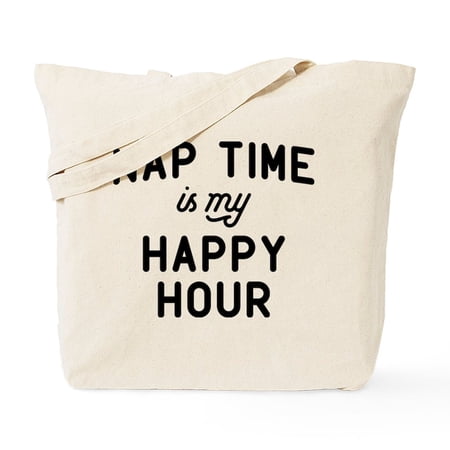 CafePress - Nap Time Is My Happy Hour Tote Bag - Unisex Canvas Tote Bag, Beige, 1-Piece