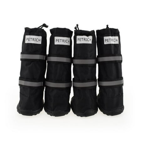 WE-POLUJ Dog Shoes Anti-Slip Dogs Boots Paw Protector with Reflective Straps for Outdoor