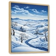 thumbnail image 2 of Designart "Solitude Amidst Winter s Snow IV" Landscape & Nature Floater Framed Canvas Print, 2 of 7