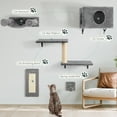 thumbnail image 4 of SONGMY 5-in-1 Wall-Mounted Cat Climber Set, Cats Wall Shelve, Wall-Mounted Cat Climbing Shelves, with House, Bridge, Steps, Scratcher, Hammock, Shelves (C-KM062), 4 of 9
