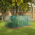 thumbnail image 2 of Outsunny 8' x 4' Plant Protection Tent Crop Cage with Door, Green, 2 of 10