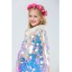 thumbnail image 4 of Gibobby Chamarra de invierno para niños y niñasTraje de capa de princesa ostentosa para niñas pequeñas y niños pequeños, chal, traje de Cosplay(Rosa, 2-4 Años), 4 of 5