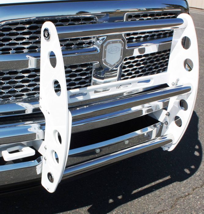 All Sales (A68) 19285W Grille Guard Powder Coated; Gloss White