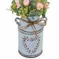 thumbnail image 2 of TTdayup Rustic Shabby Chic Vase for Flower - Vintage Farmhouse Vase  for Centerpieces Home Decor(Light Grey), 2 of 7