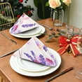 thumbnail image 3 of GZHJMY Purple Lavender Floral Napkins Table Decorations Napkin Set for Gift Giving, Dining, Parties 20 x 20in, 3 of 7