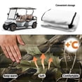 thumbnail image 5 of Bulopur Camo Golf Seat Covers for Cart Hunting Branch Golf Cart Towel Seat Covers with 4 Front Pockets& Nonskid Bottom Gift for Holiday, 5 of 8