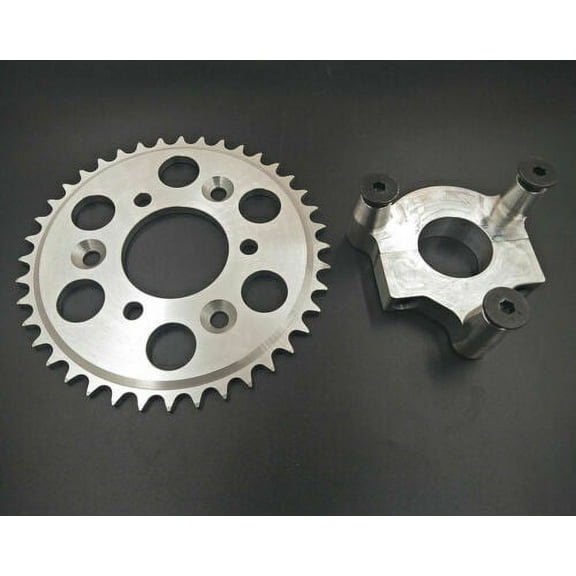 DONSP1986 Rear Hub Adapter 1.5" and 40T CNC Sprocket Set for Spoke Wheel Engine Kit