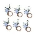 thumbnail image 4 of 6 hebillas para servilletas, anillos para servilletas, soportes de madera para vajilla, decoración para eventos, bar, Acción de Gracias, restaurante, Azul, 4 of 8
