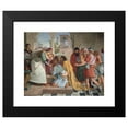 thumbnail image 2 of Peter von Cornelius 18x15 Black Modern Framed Museum Art Print Titled - Joseph Reveals Himself to His Brothers (1816), 2 of 5