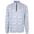 thumbnail image 2 of Men's Cutter & Buck Charcoal Iowa Hawkeyes Big & Tall Traverse Camo Print Stretch Quarter-Zip Pullover Top, 2 of 3