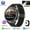 Metal Black, variant on Men's smartwatch with GPS, compass and LED light. 360*360 HD screen, AI voice, calls and NFC. Great outdoor & Father's Day gift.