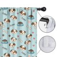 thumbnail image 4 of Beagle and Bone Blue Pattern Insulated Teens Curtains Set Of 2, Bedroom Essentials, Toddler Room Decor 52x84in(132x213cm), 4 of 5