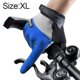 thumbnail image 2 of Guantes de bicicleta de montaña para hombres y mujeres, con almohadilla SBR, protección de nudillos y pantalla táctil, guantes de motocross (azul-negro), 2 of 5