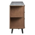 thumbnail image 3 of Modway Langston 6-Drawer Wood Sideboard with Splayed Base in Walnut and Gray, 3 of 10