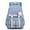 Blue |#4, variant on Large Capacity Backpack Aesthetic Cute Outdoor, 15.6-Inch Waterproof PU Backpack for School, With Lace Bows Detail, Pompon And Convertible Strap (Pink)