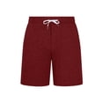 thumbnail image 4 of Yaoyar Mens Pajama Shorts Sleep Cotton Lounge PJ Lightweight Elastic Waist Drawstring Nightwear Bottom with Pockets, 4 of 5