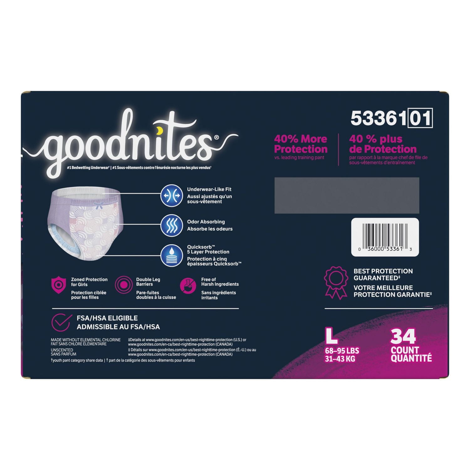 Goodnites Girls' L/LXサイズ29枚入り Goodnites Girls' L/LXサイズ29枚入り - メルカリ