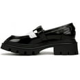 thumbnail image 3 of Circus NY by Sam Edelman Women's Payson Lug Sole Mary Jane Loafer Black/Bright White 6.5M, 3 of 5