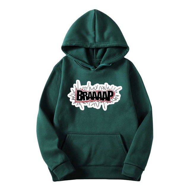 Sudadera con capucha para hombre, informal, con estampado navideño, de manga larga, tipo blusa