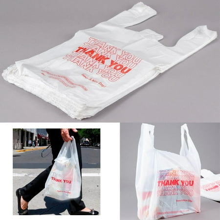 1200 Retail Thank You Plastic Bags Recyclable Grocery Bag Supermarket Ping