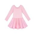 thumbnail image 3 of DPOIS Kids Girls Long Sleeves Ballet Leotard Dancewear Gymnastics Outfit Pink 8-10, 3 of 6