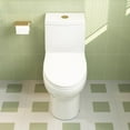 thumbnail image 3 of Ally 12 in. Rough in Size 1-Piece 0.8/1.28 GPF Dual Flush Elongated Toilet in White, Golden Bottom Seat Included, 3 of 13
