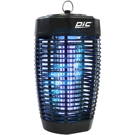 PIC 40W Outdoor 1 Acre Mosquito and Bug Zapper, Electronic Insect Killer, Black