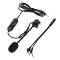 thumbnail image 1 of Cable De Micrófono Con Pluma, Reducción De Ruido ABS, Interfaz De 3,5 Mm, Interruptor De Silencio, Micrófono Con Pluma, Cable Para Auriculares, Control De Volumen Para PC, 1 of 7