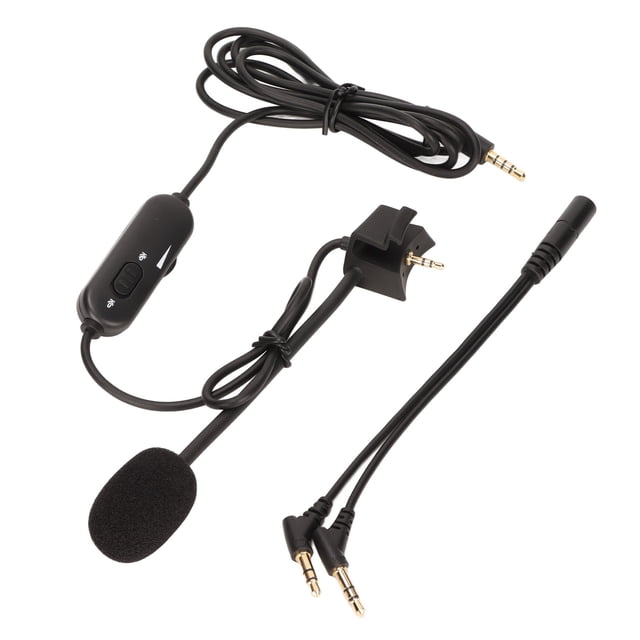 Cable De Micrófono Con Pluma, Reducción De Ruido ABS, Interfaz De 3,5 Mm, Interruptor De Silencio, Micrófono Con Pluma, Cable Para Auriculares, Control De Volumen Para PC
