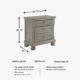 thumbnail image 6 of Bowery Hill 2 Drawer Nightstand in Light Gray, 6 of 6