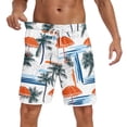 thumbnail image 6 of SOOMLON Men Swim Trunks Long Big and Tall Beach Shorts Quick Dry Swim Shorts with Liner Pockets Palm Tree Board Shorts, 6 of 7