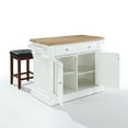 thumbnail image 2 of Crosley Furniture Oxford Kitchen Island W/Square Seat Stools, 2 of 5