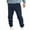 Navy, variant on Turilly Mens Sports Pants Men Solid Fashion Casual With Pockets Elastic Waist Long Pants Sweatpants Drawstring Trousers