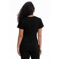 thumbnail image 2 of Motion By Barco MOT001 Women's Three Pocket V-Neck Rib Knit Inset Scrub Top Black 3XL, 2 of 2