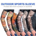 thumbnail image 4 of Muyoka piezas de mangas de brazo de tatuaje temporal artes falso deslizamiento en el brazo mangas de protección solar cuerpo arte medias protector - diseños tribales, tigre, dragón, calavera, etc. Uni Muyoka Hogar, 4 of 7