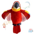 thumbnail image 1 of Peluche parlante Houwsbaby rojo con forma de loro interactivo de 23 cm, 1 of 7