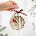 thumbnail image 3 of Cardinal Christmas Ornaments Wooden Sympathy Grief Gift Cardinals Memorial Ornament Decorations Holiday Hanging Ornament Tree Decor Supplies for Tree Door Remembrance Condolence Gifts, 3 of 5